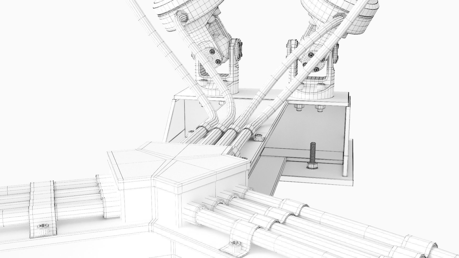 Hexapod Platform 3D model_14