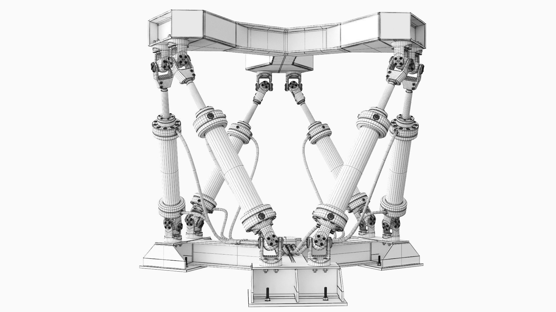 Hexapod Platform 3D model_10