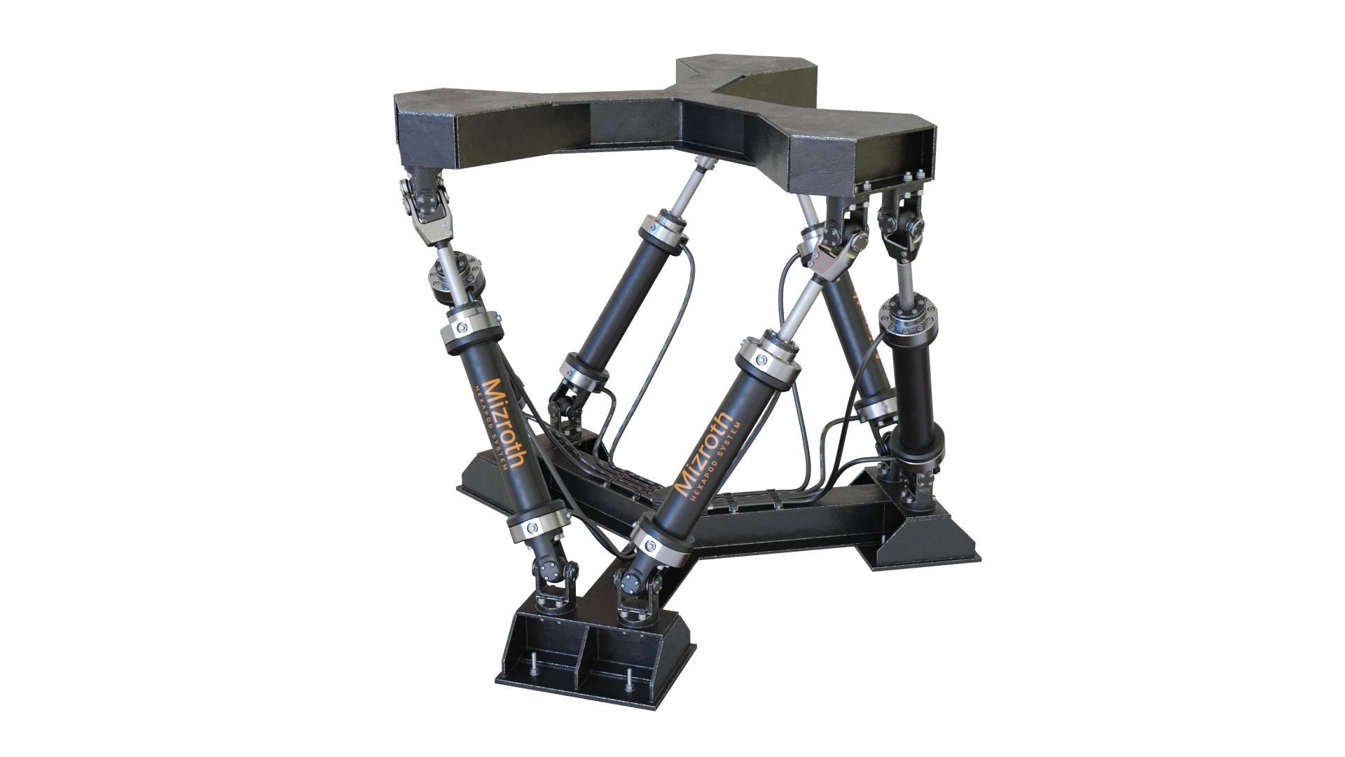 Hexapod Platform 3D model_4