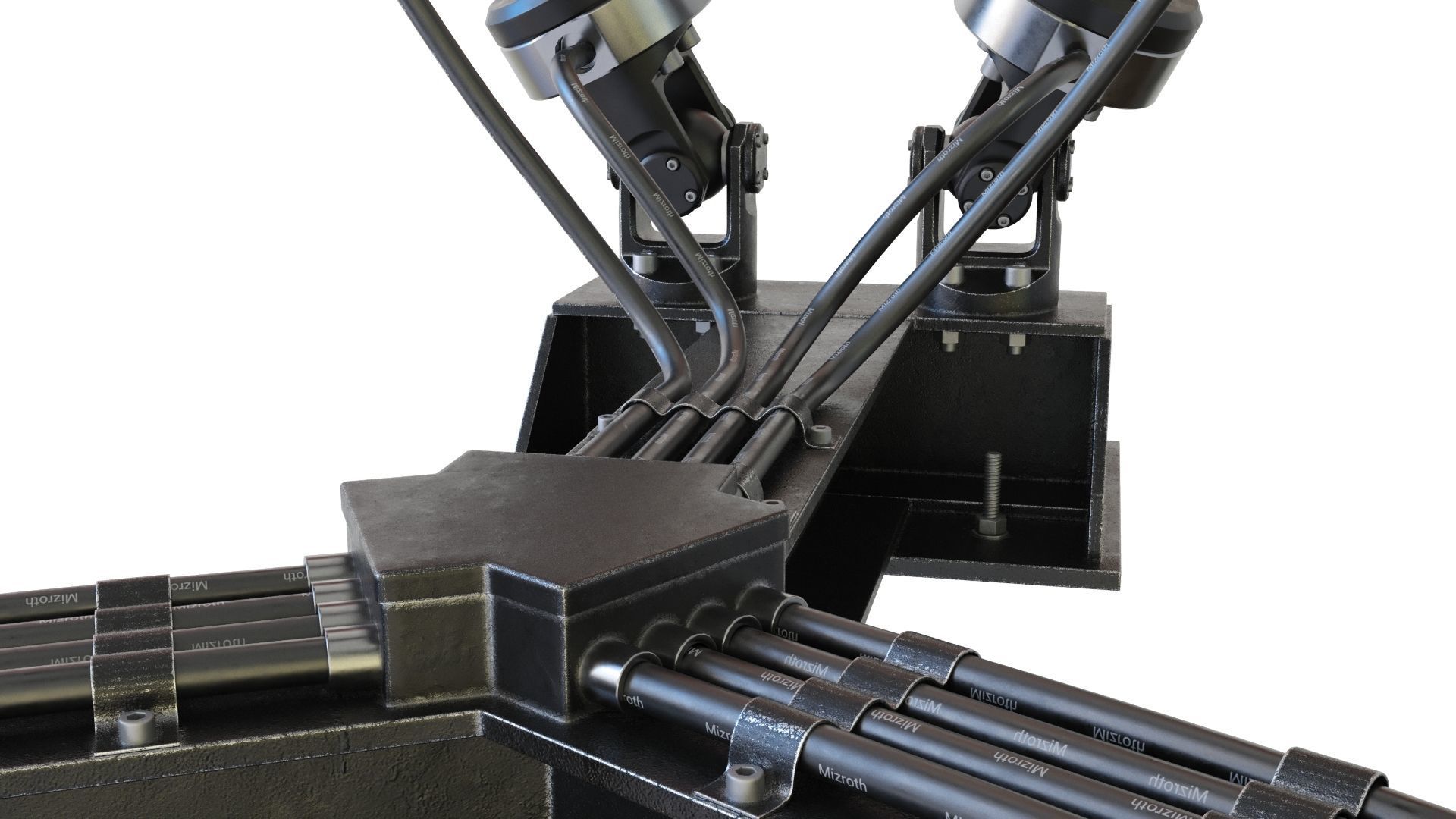 Hexapod Platform 3D model_5