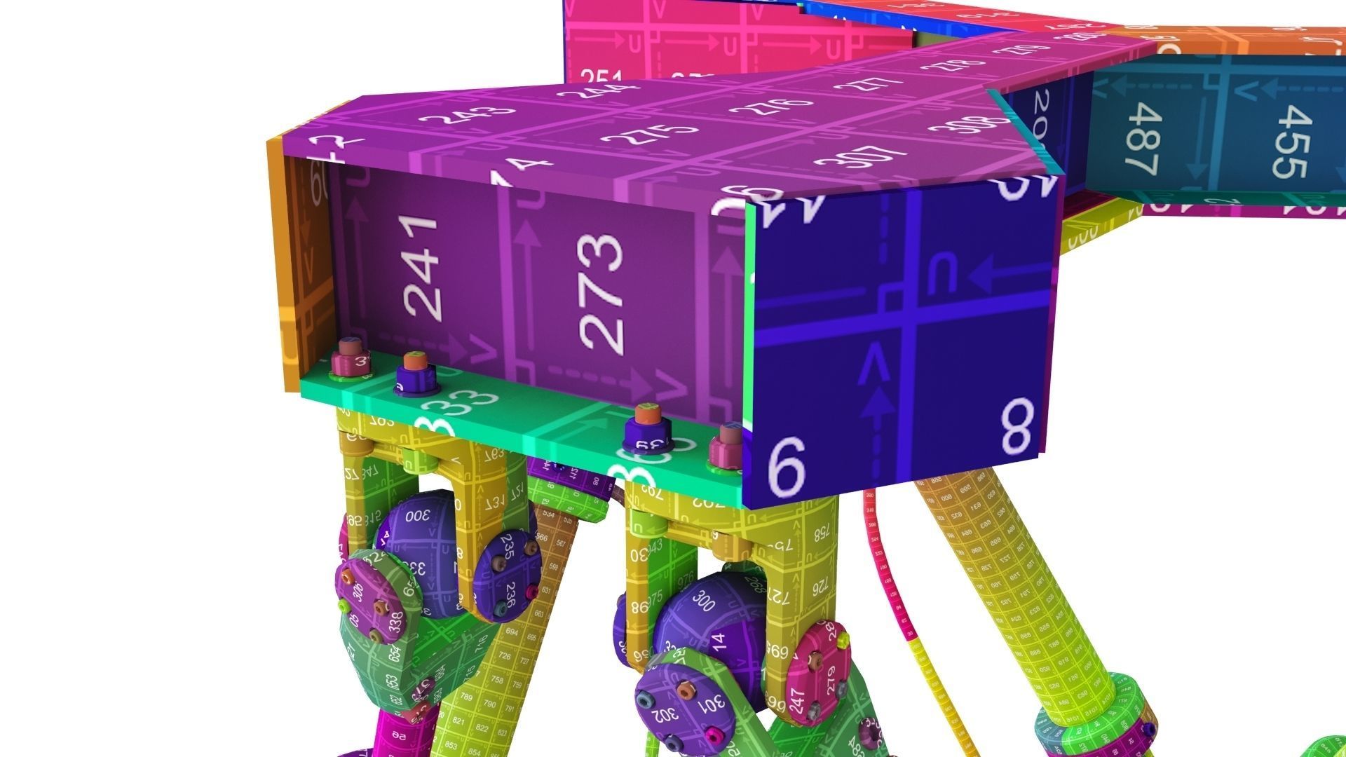 Hexapod Platform 3D model_25