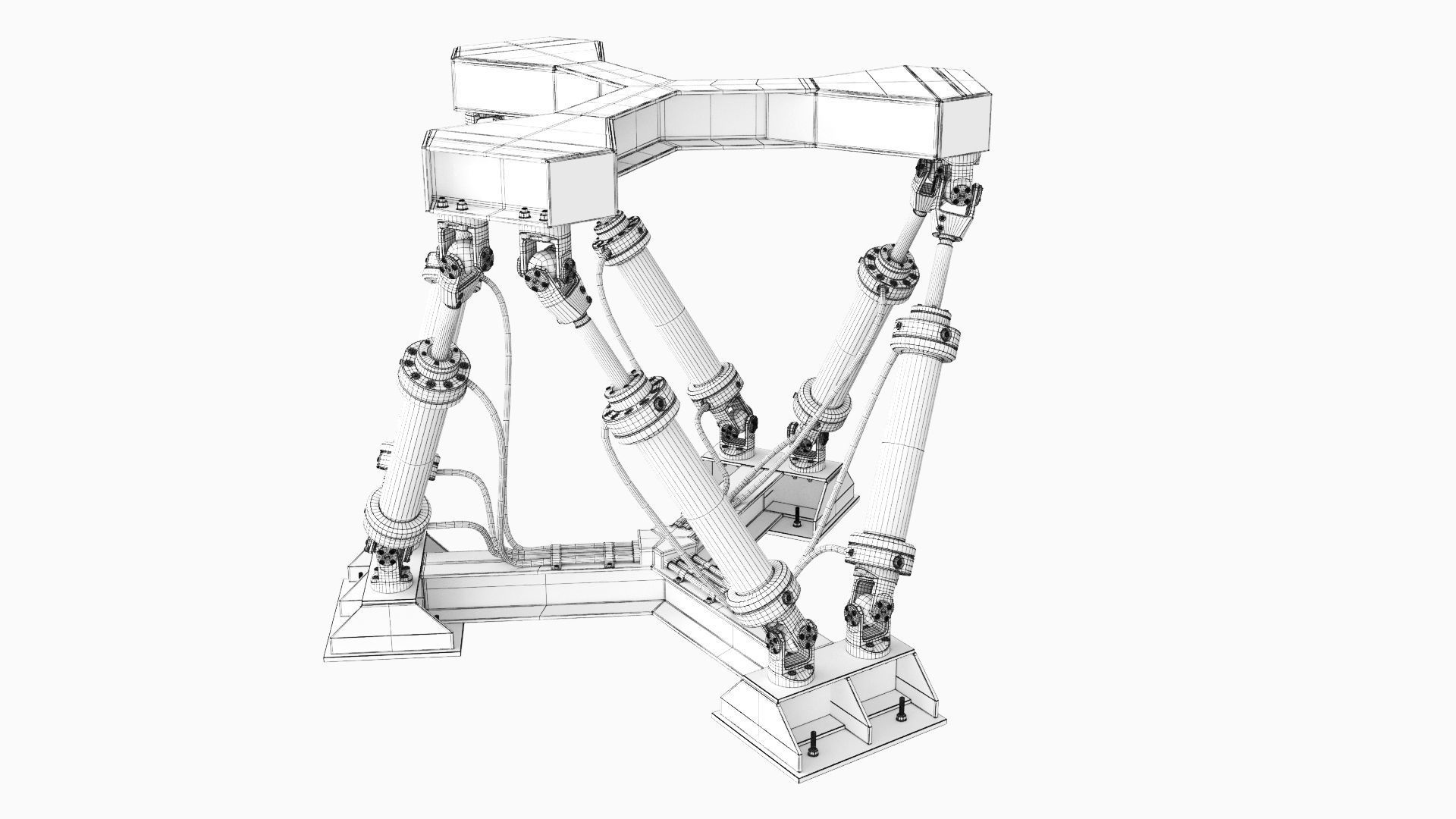 Hexapod Platform 3D model_11