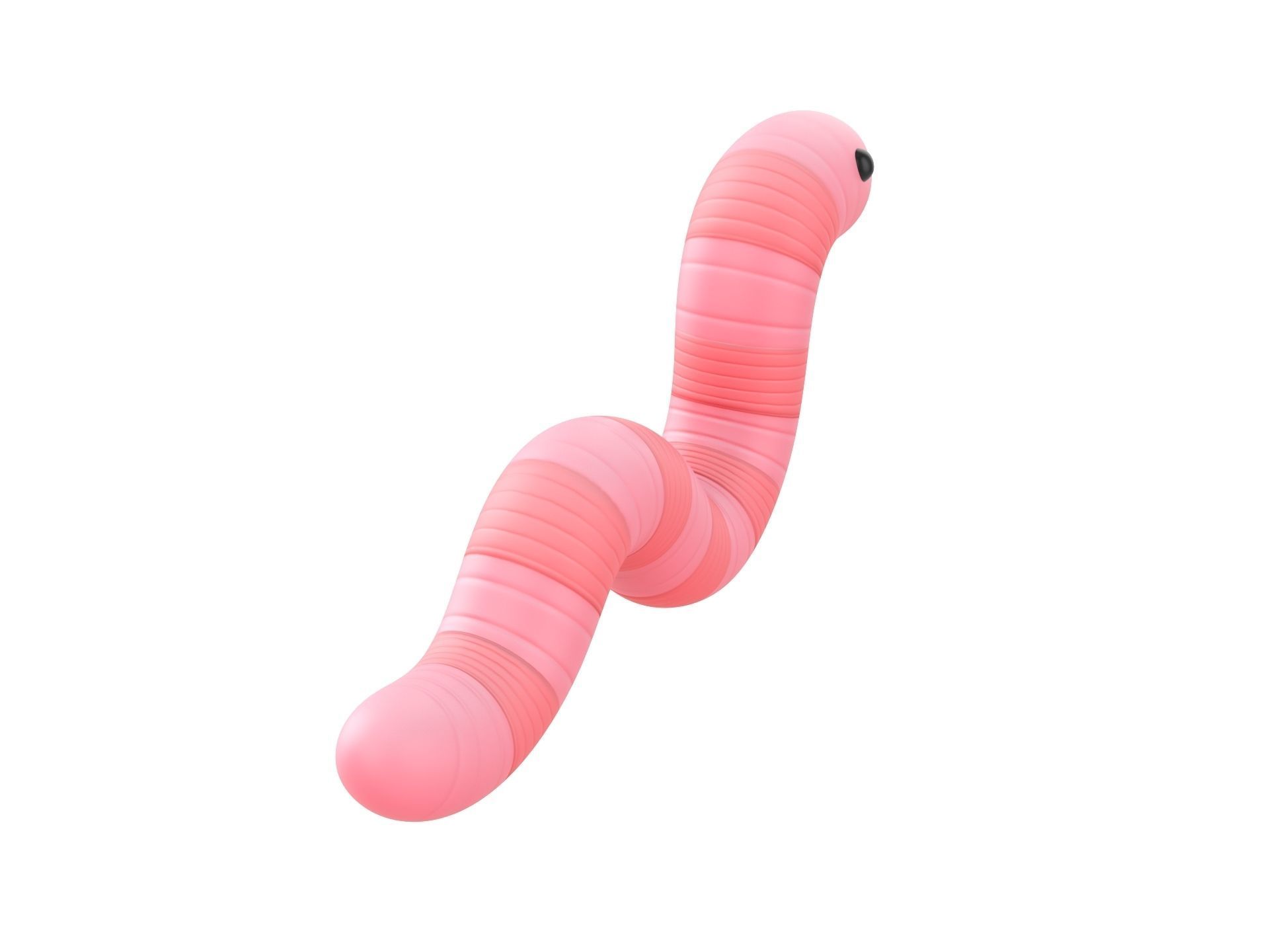 Cartoon Worm 3D model_6