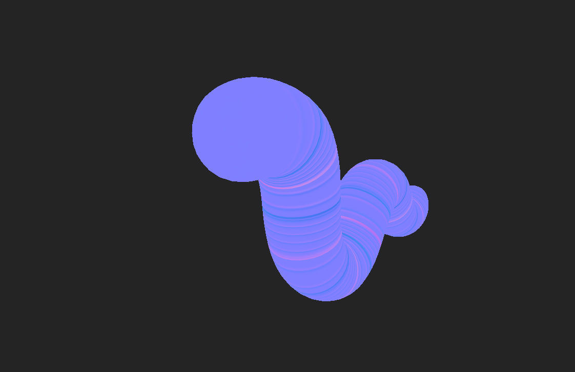 Cartoon Worm 3D model_10