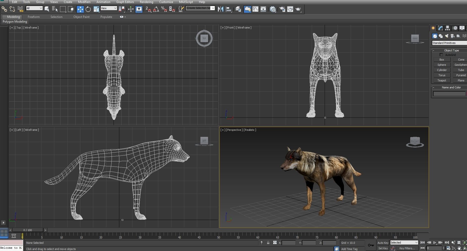 Fox rigged 3D Models low poly model Low-poly 3D model_18