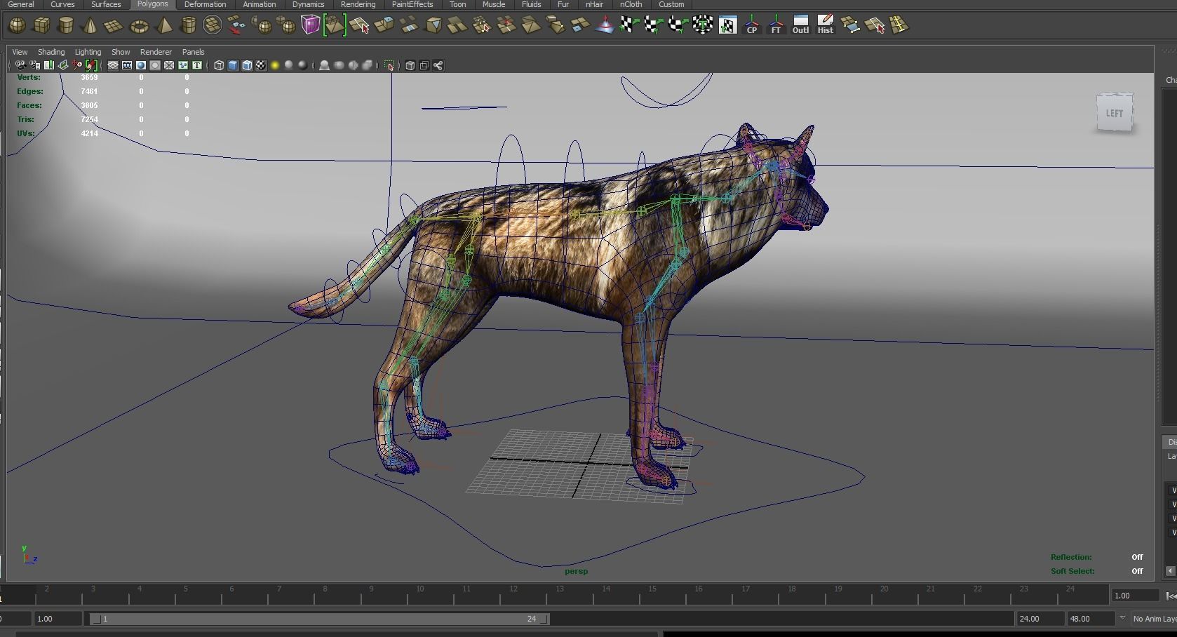 Fox rigged 3D Models low poly model Low-poly 3D model_20