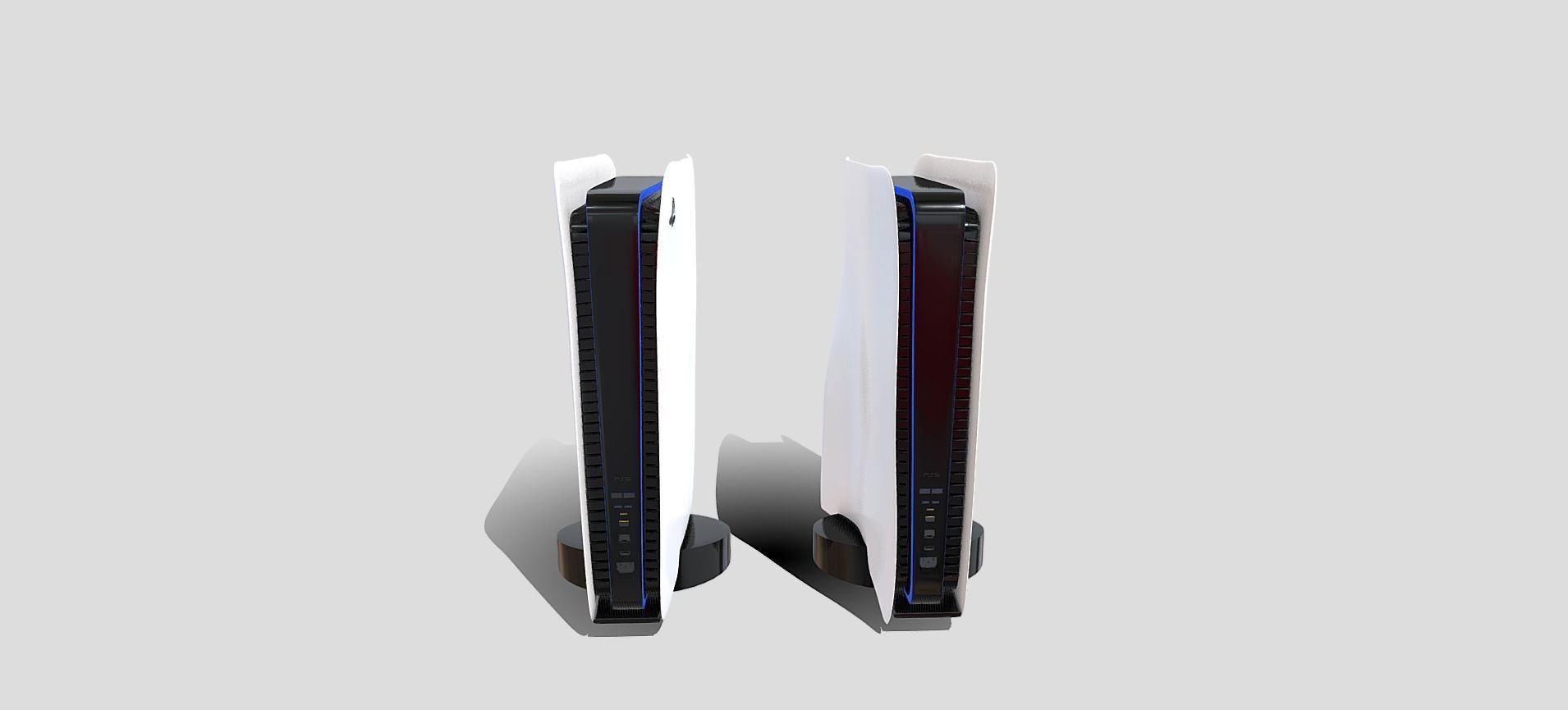 PS5 Standard and Digital Edition 3D model_8