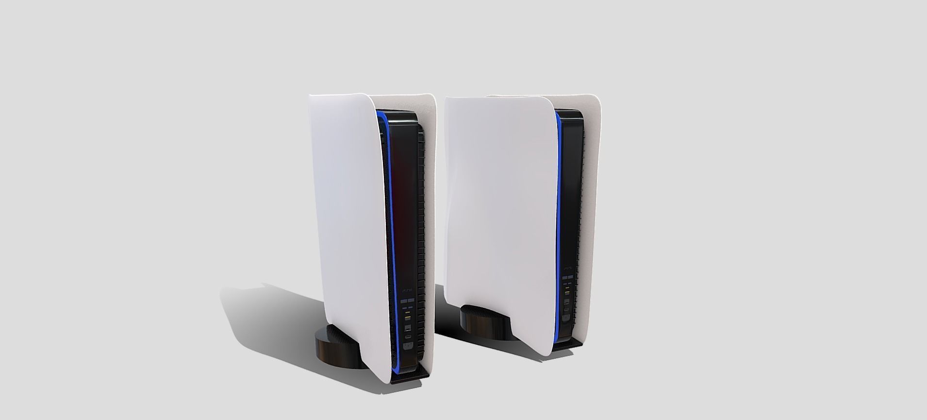 PS5 Standard and Digital Edition 3D model_6