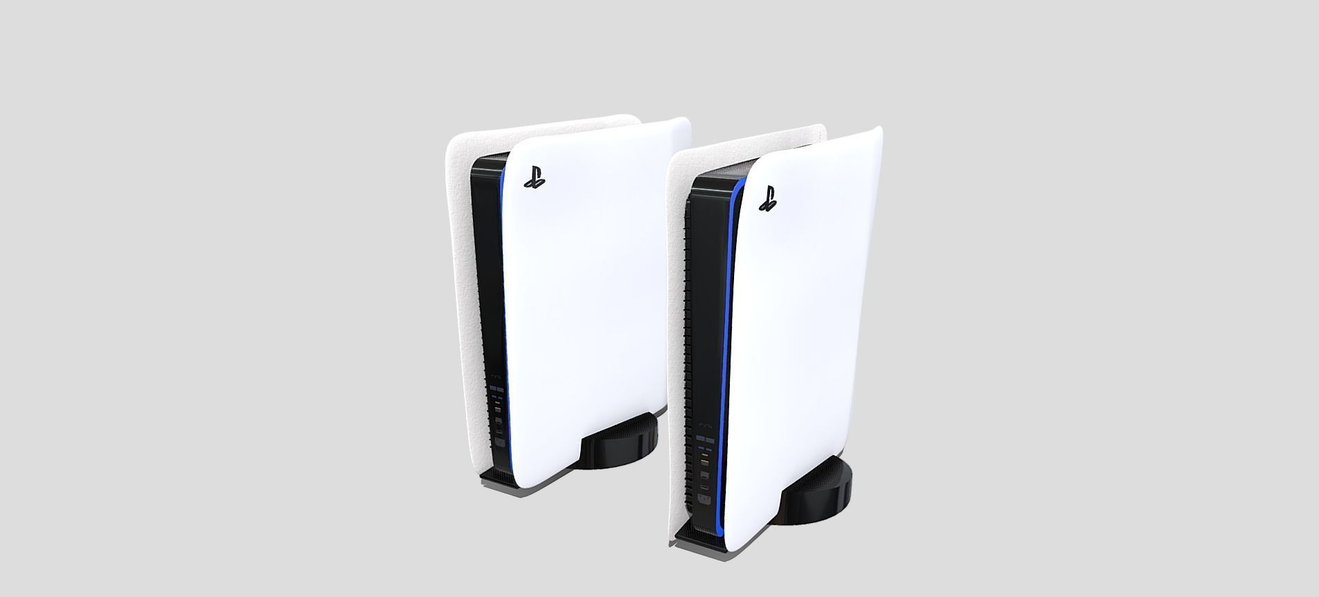 PS5 Standard and Digital Edition 3D model_10