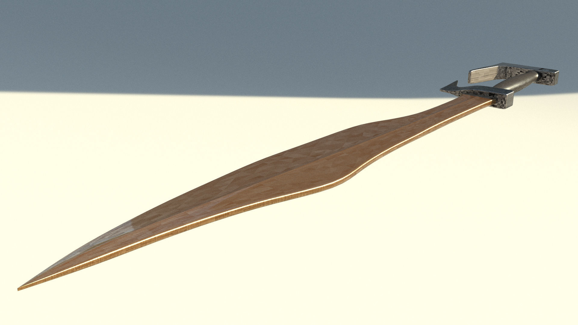 Spartan Warrior Low-poly 3D model_1