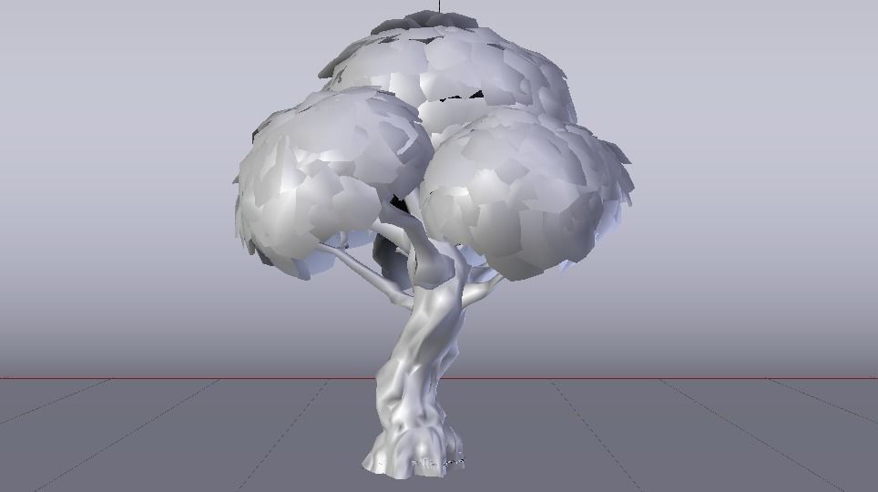 Large Tree Low-poly 3D model_12