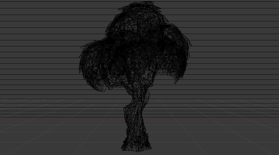 Large Tree Low-poly 3D model_17