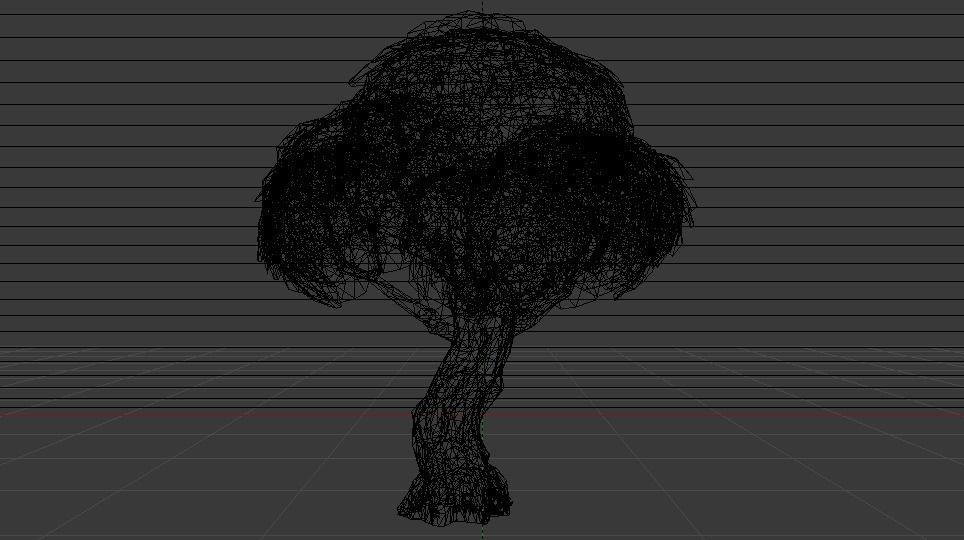 Large Tree Low-poly 3D model_16
