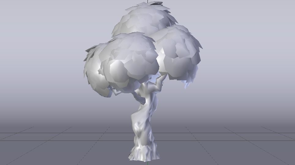Large Tree Low-poly 3D model_13