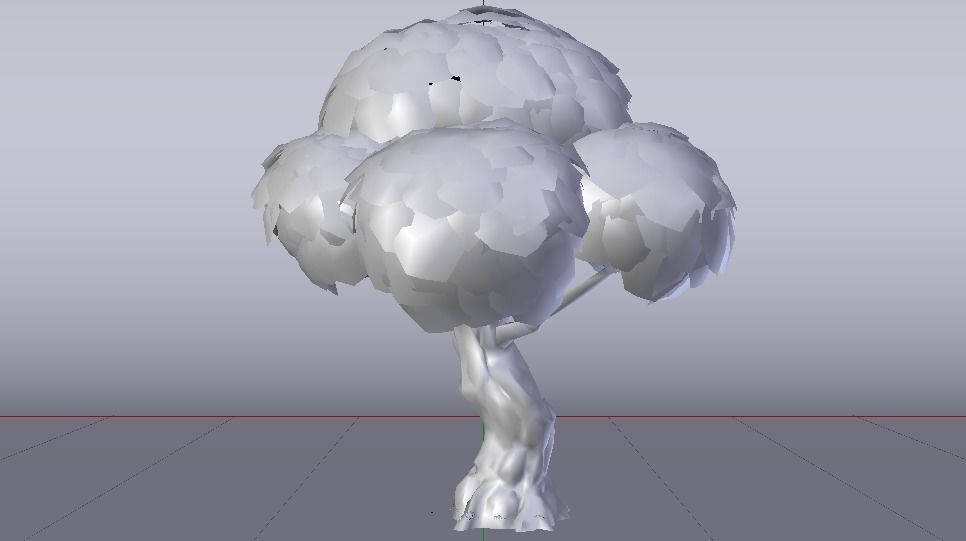 Large Tree Low-poly 3D model_14