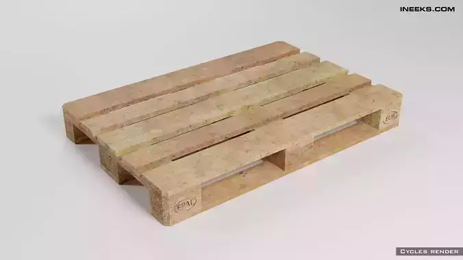 Wooden euro pallet used condition with dirt
