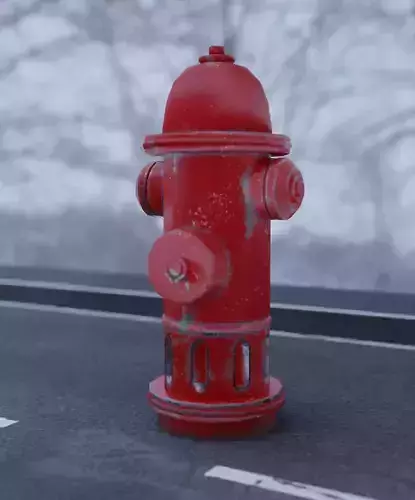 Hydrant fire on road