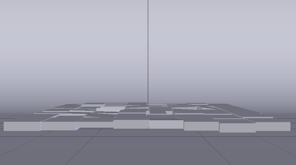 Brick Floor Low-poly 3D model_9