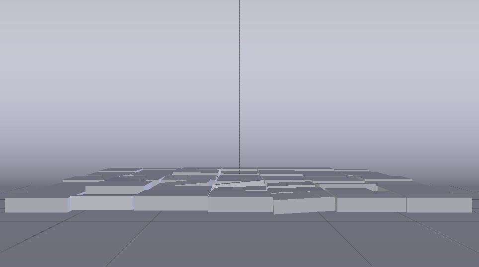 Brick Floor Low-poly 3D model_10