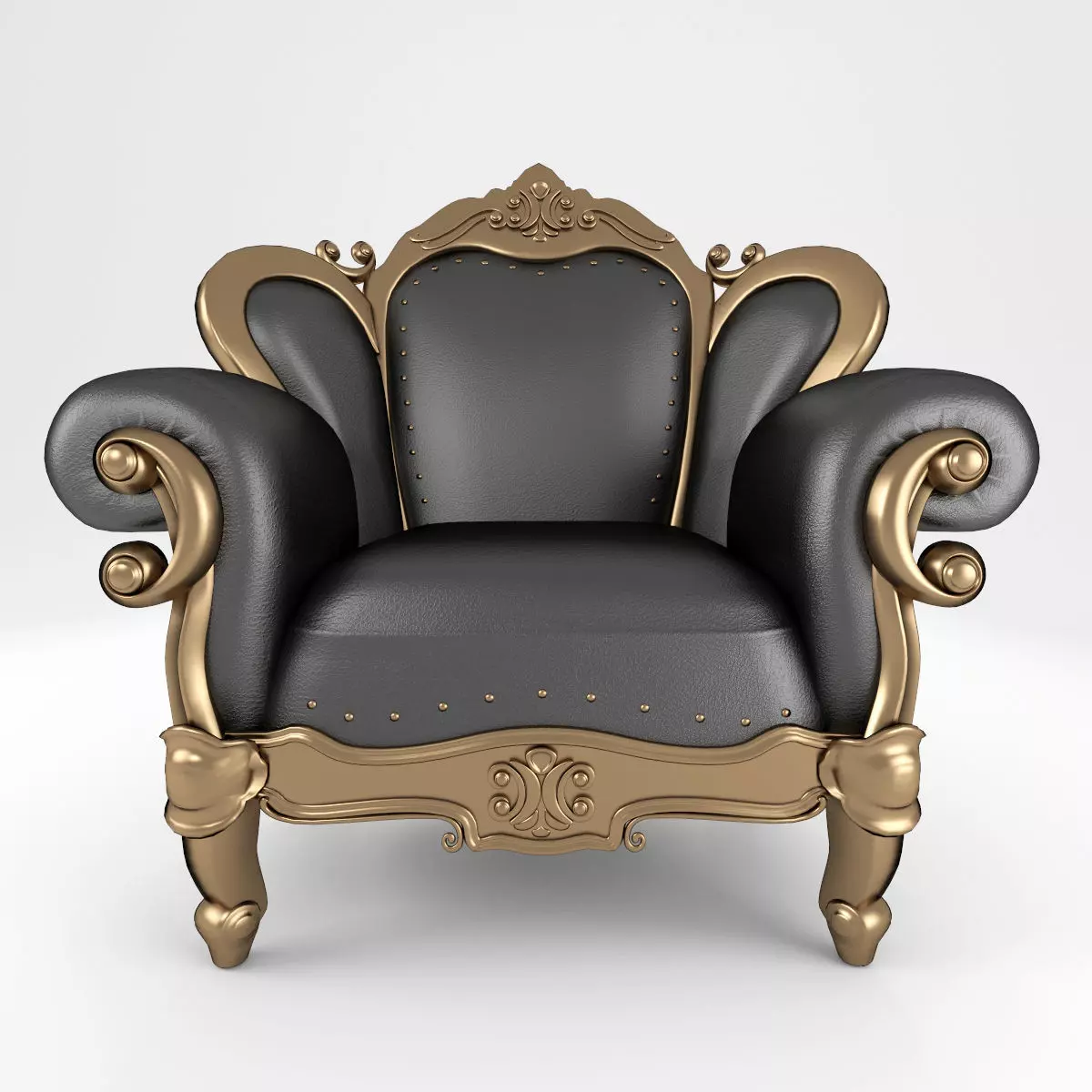 Luxury Armchair 158 3D model_0