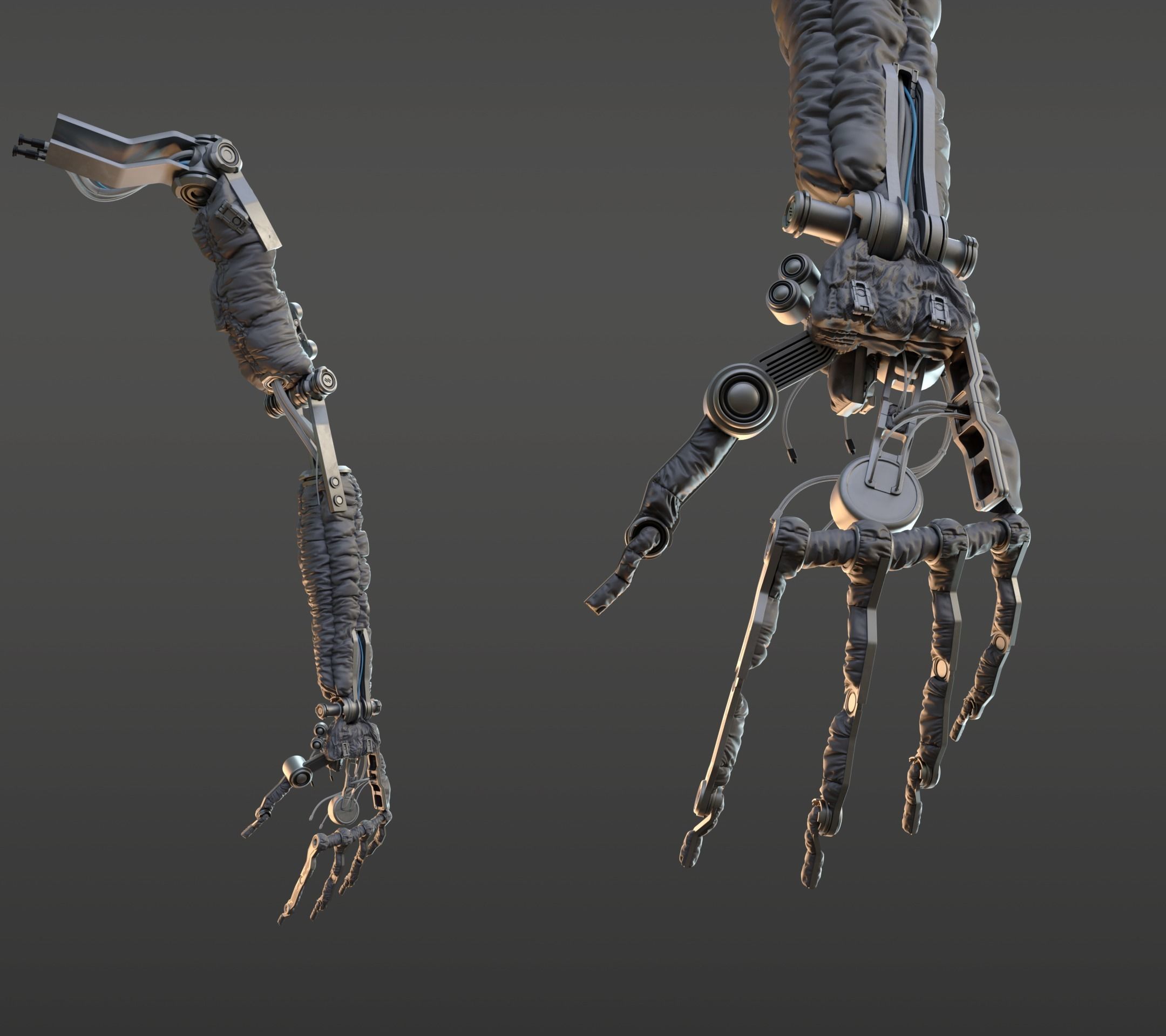 hand anatomy mechanical 3D model_20