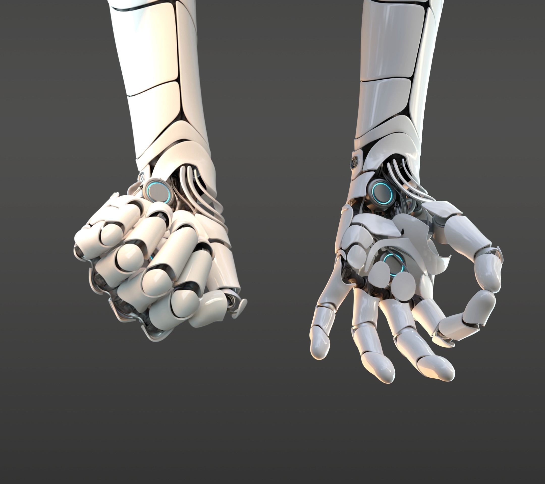 hand anatomy mechanical 3D model_5