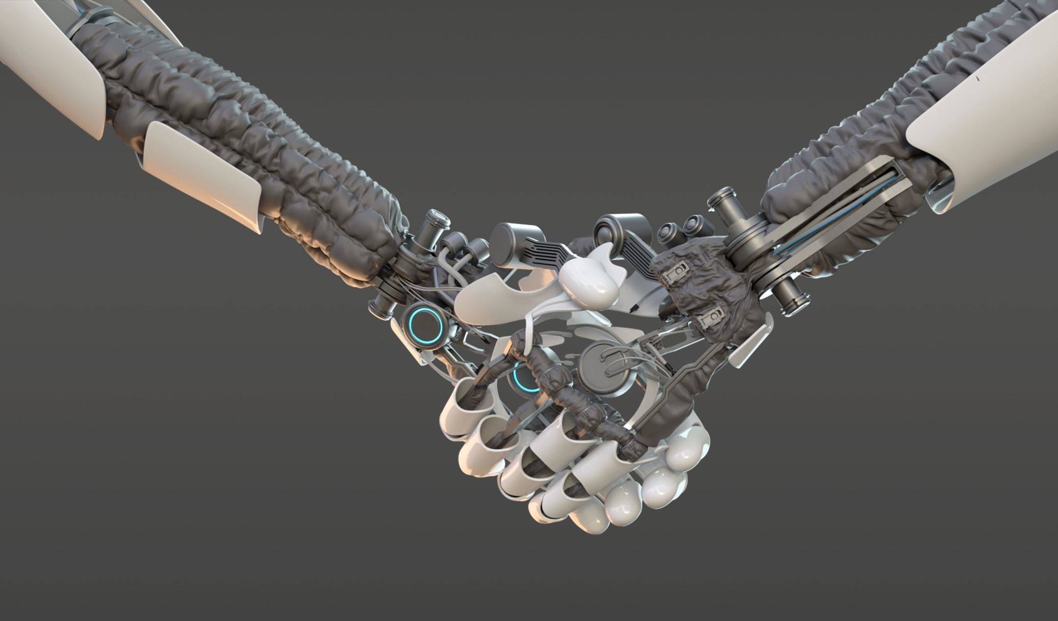 hand anatomy mechanical 3D model_8