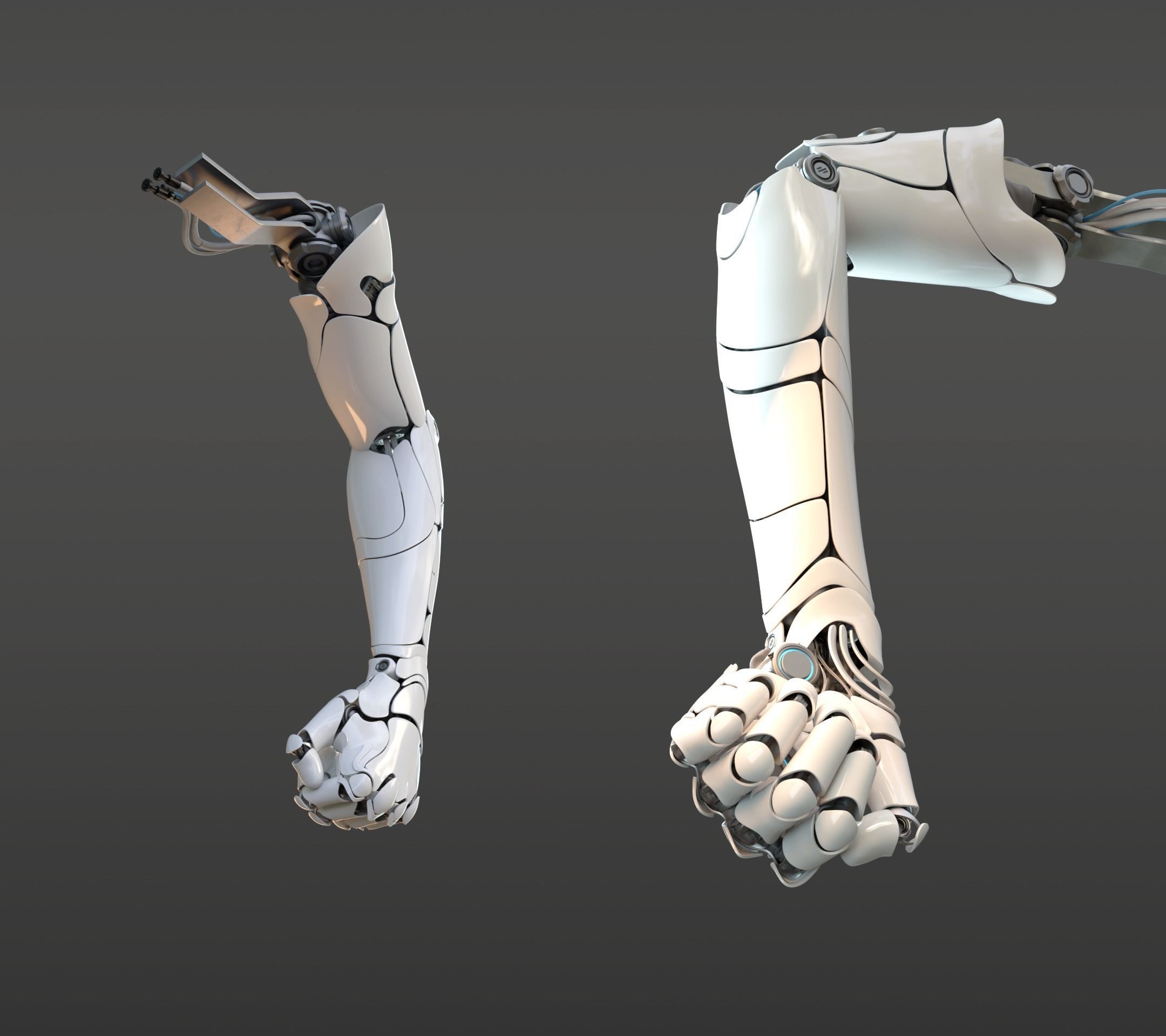 hand anatomy mechanical 3D model_26