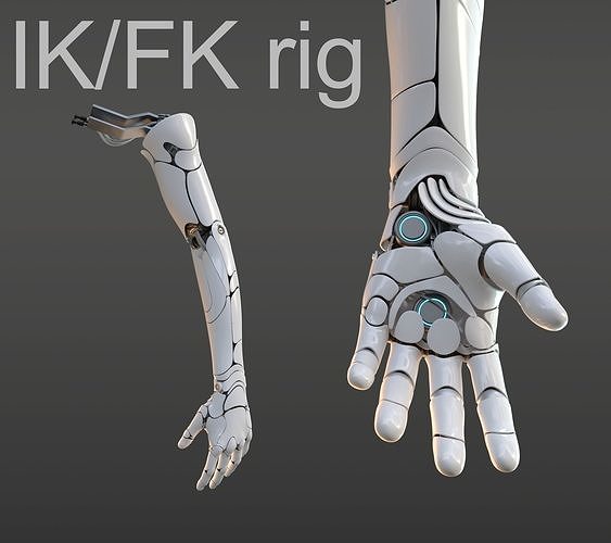 hand anatomy mechanical 3D model