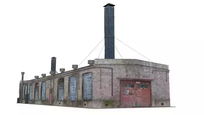 Old boiler house building