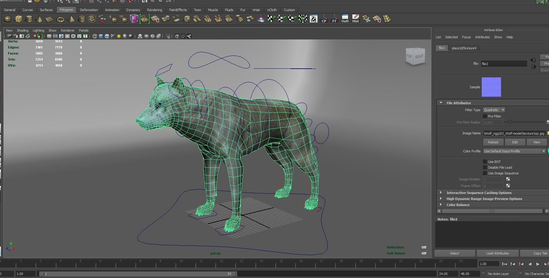 White Fox rigged 3D Models  Low-poly 3D model_20