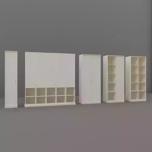 Cabinet Set wardrobe with shelves and drawers