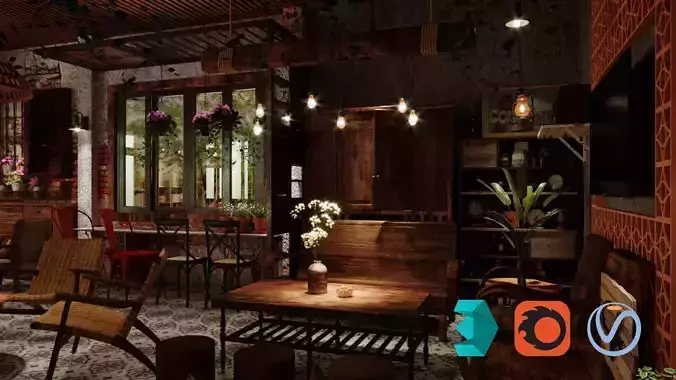 interior design of the coffee