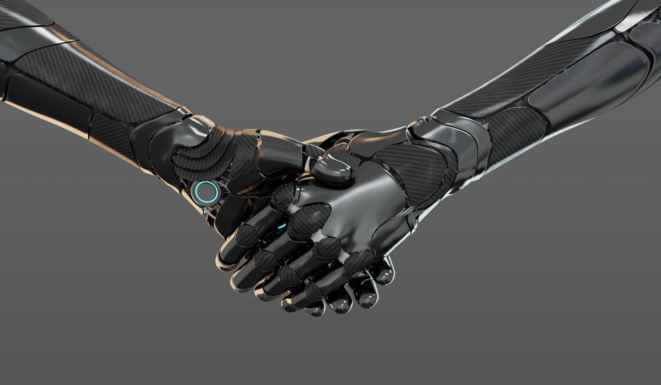 Robotic hand anatomy 3D model_5