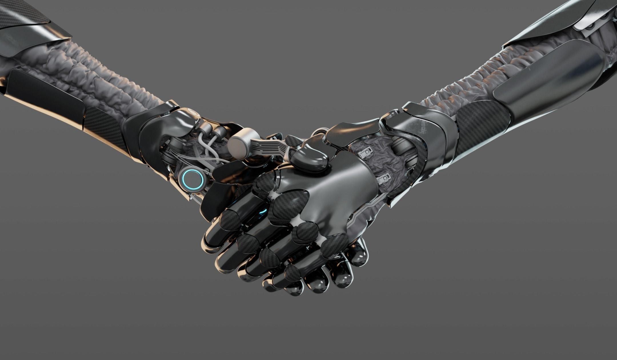 Robotic hand anatomy 3D model_6