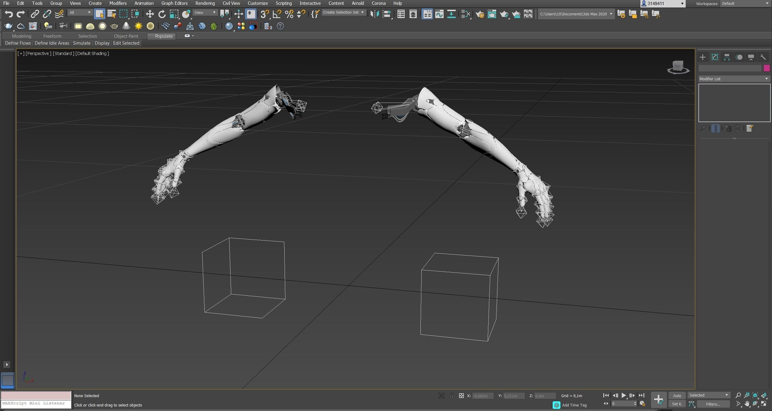 Robotic hand anatomy 3D model_20