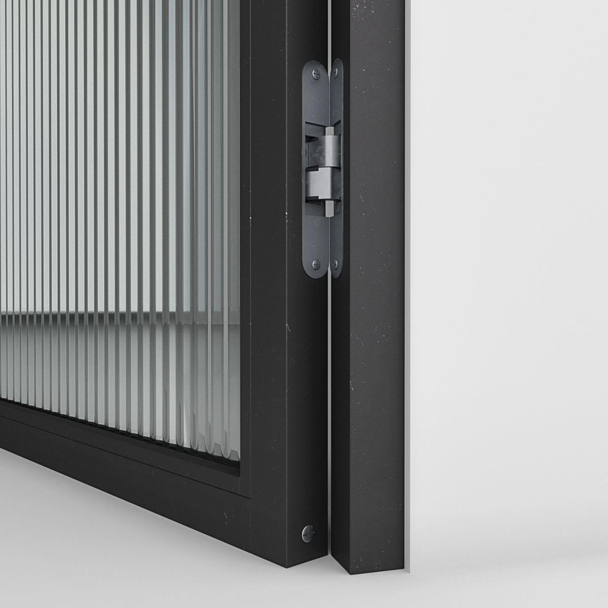 Aluminium door 3D model_2