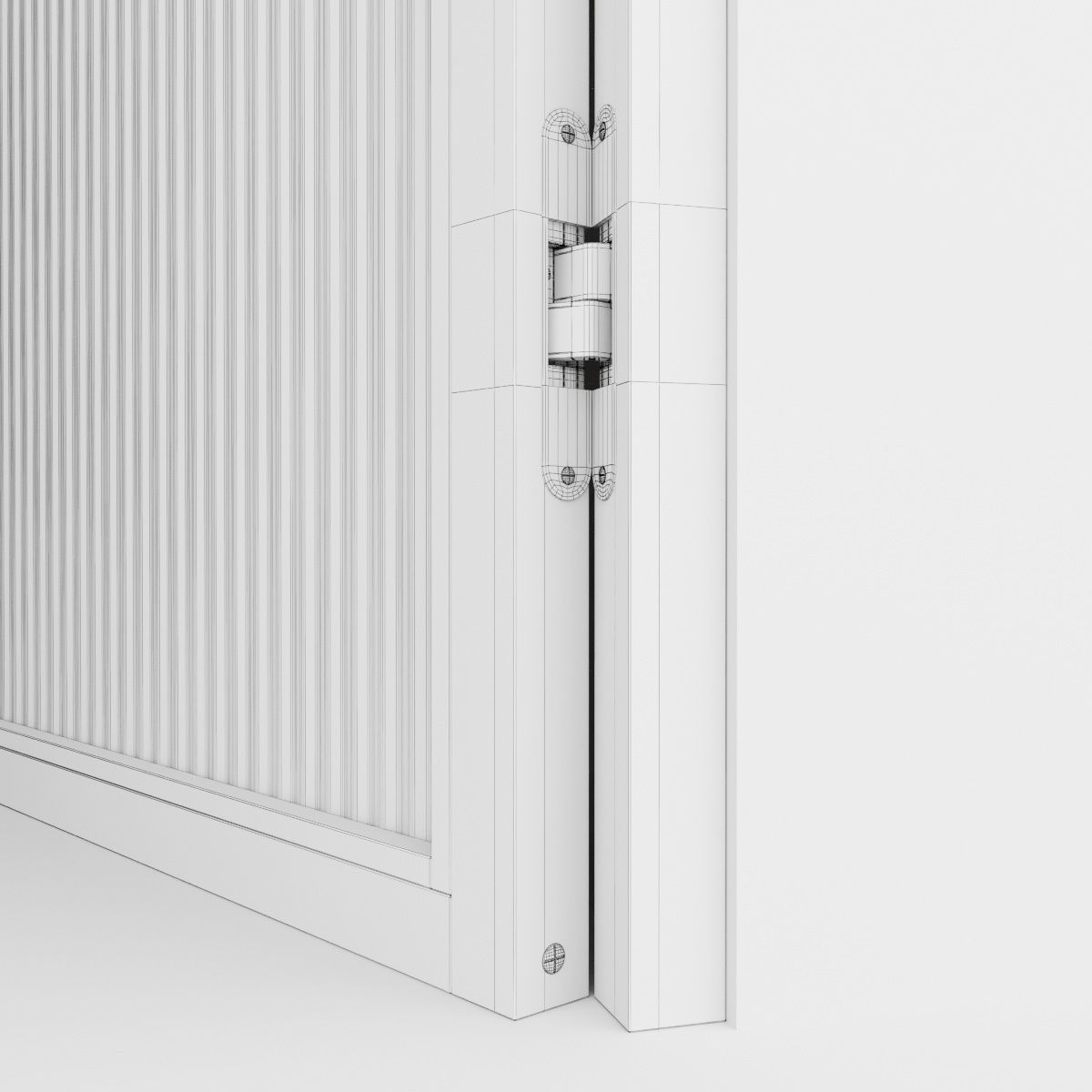 Aluminium door 3D model_6