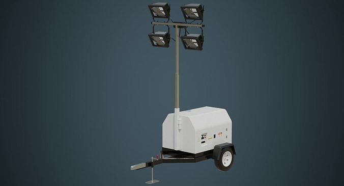 Light Tower 2A Low-poly 3D model