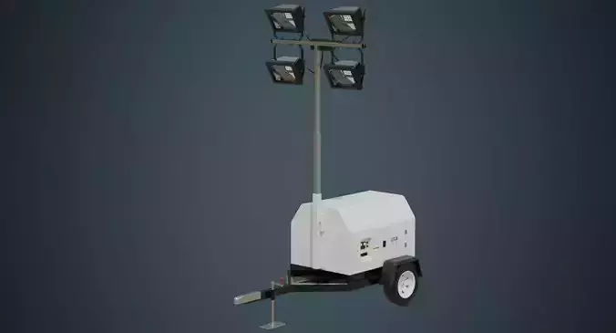 Light Tower 2A Low-poly 3D model