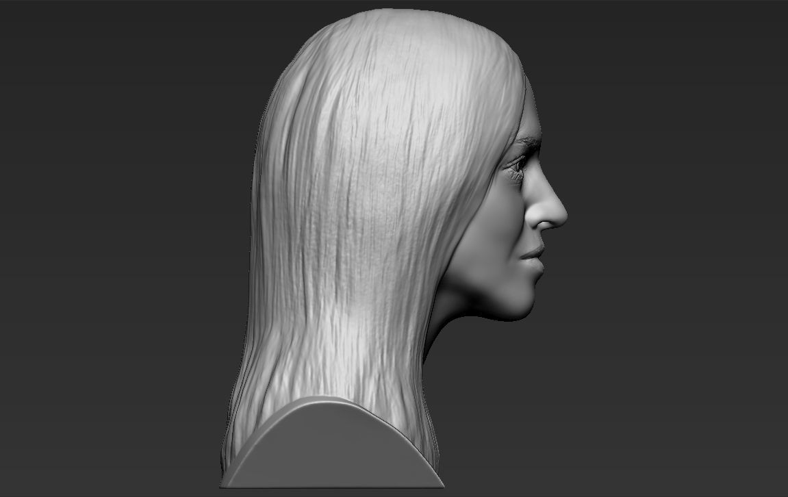 Madonna bust 3D printing ready stl obj formats 3D print model_9