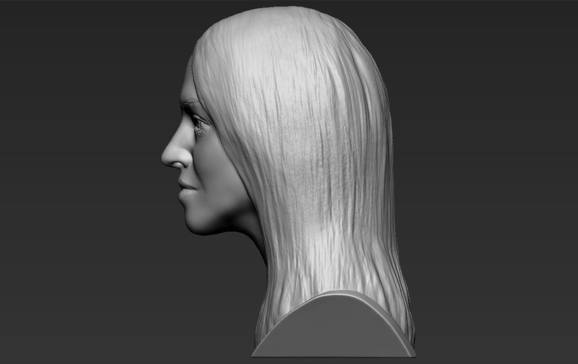 Madonna bust 3D printing ready stl obj formats 3D print model_5