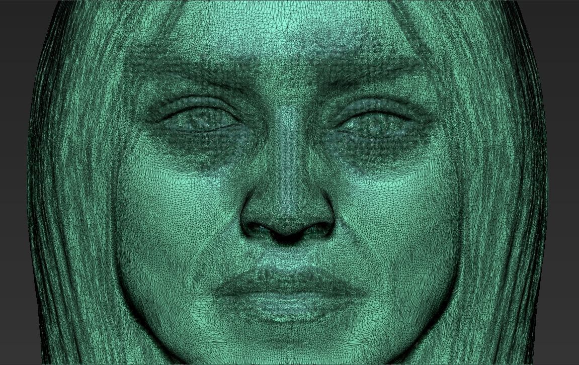 Madonna bust 3D printing ready stl obj formats 3D print model_23