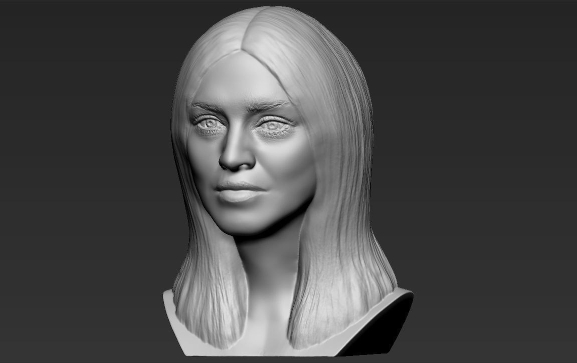 Madonna bust 3D printing ready stl obj formats 3D print model_2