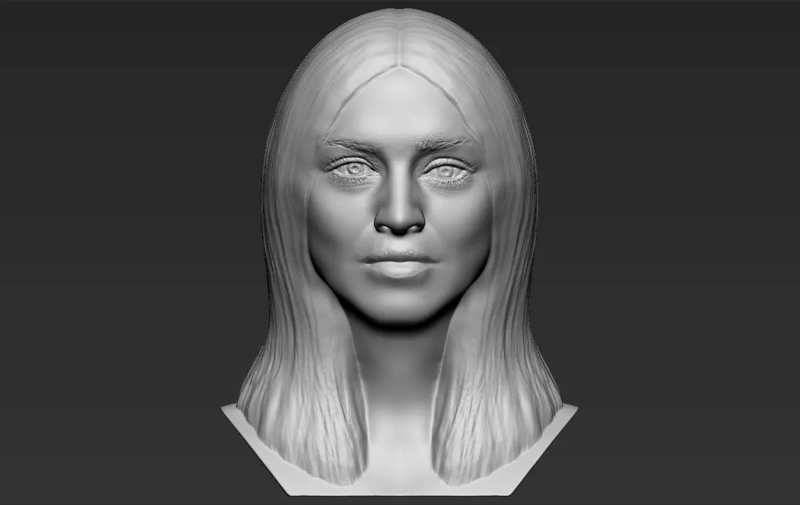 Madonna bust 3D printing ready stl obj formats 3D print model_0
