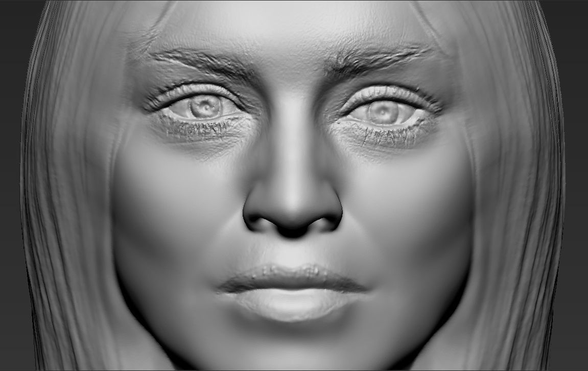 Madonna bust 3D printing ready stl obj formats 3D print model_15