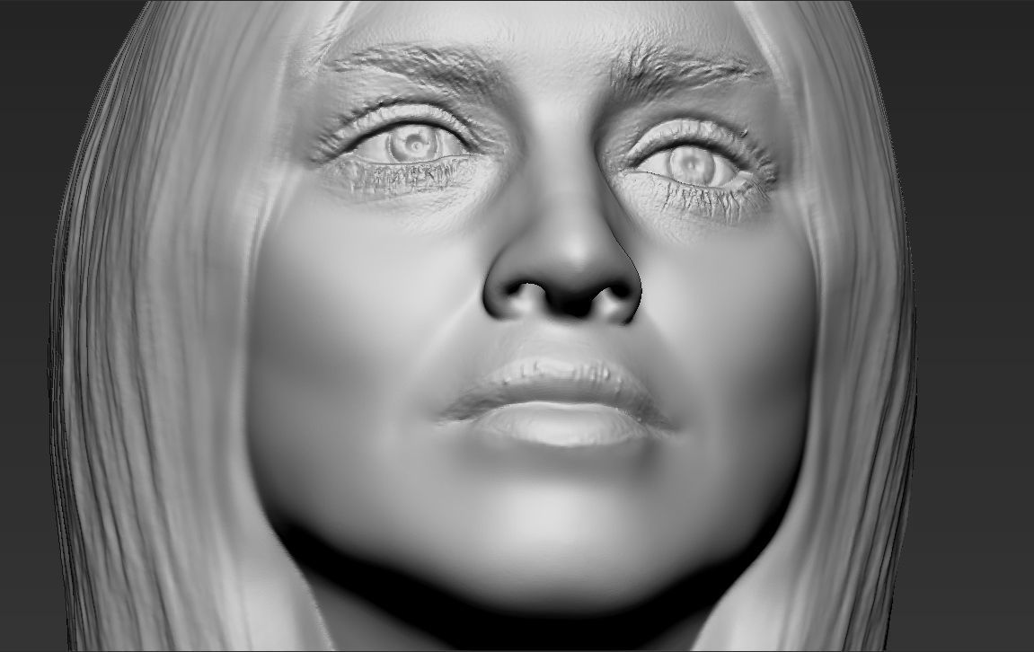 Madonna bust 3D printing ready stl obj formats 3D print model_18