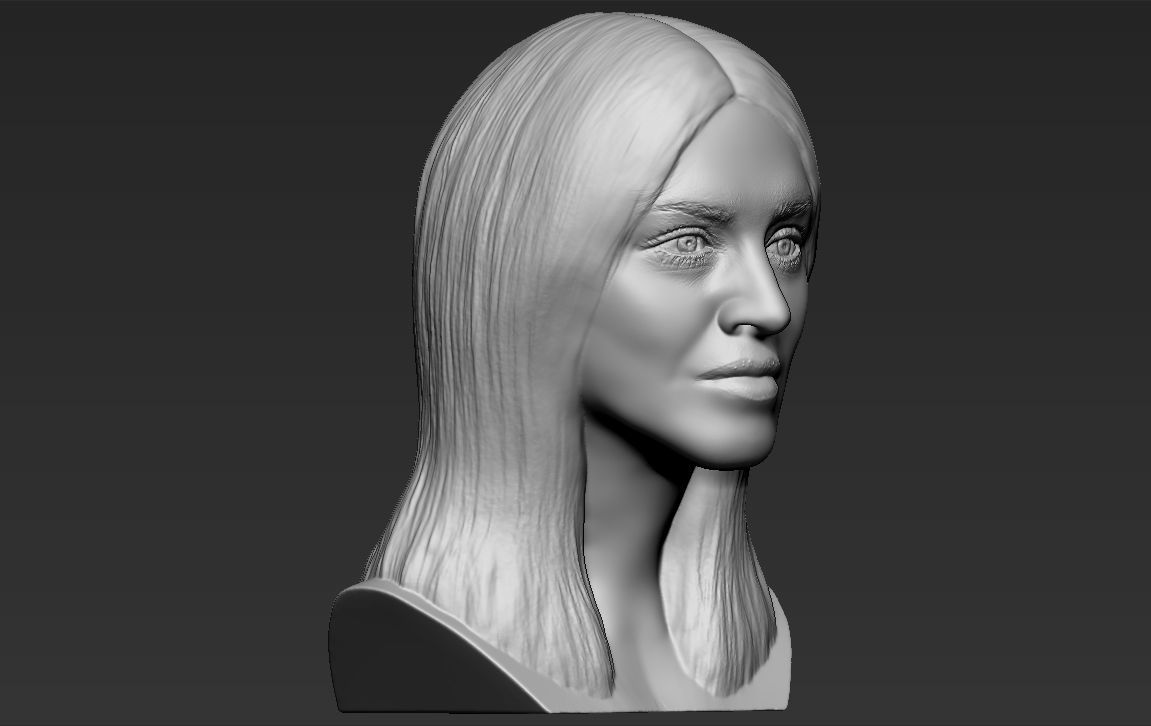 Madonna bust 3D printing ready stl obj formats 3D print model_10