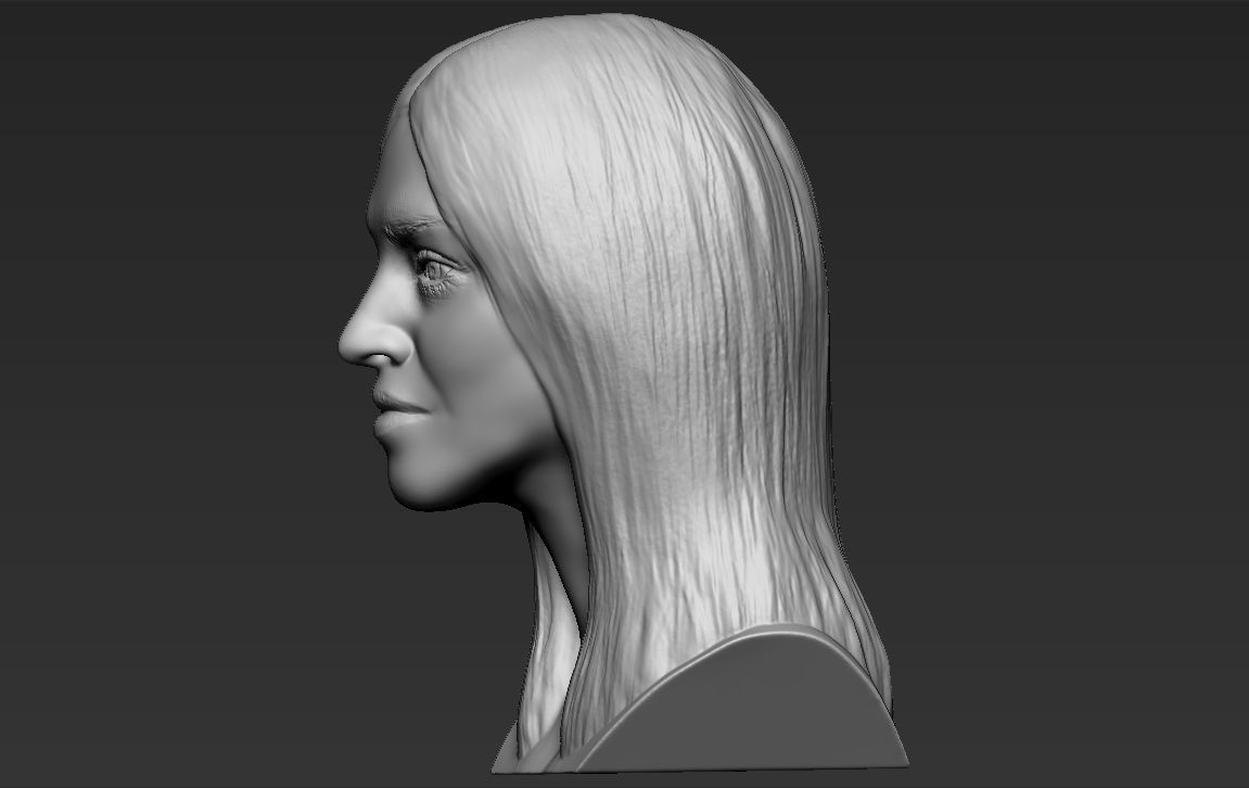 Madonna bust 3D printing ready stl obj formats 3D print model_4