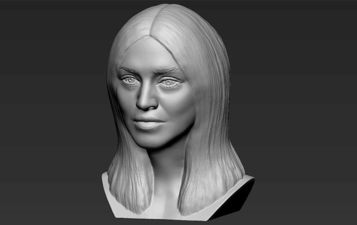 Madonna bust 3D printing ready stl obj formats 3D print model_13